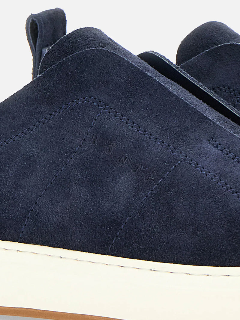 HOGAN SLIP ON SUEDE BLU