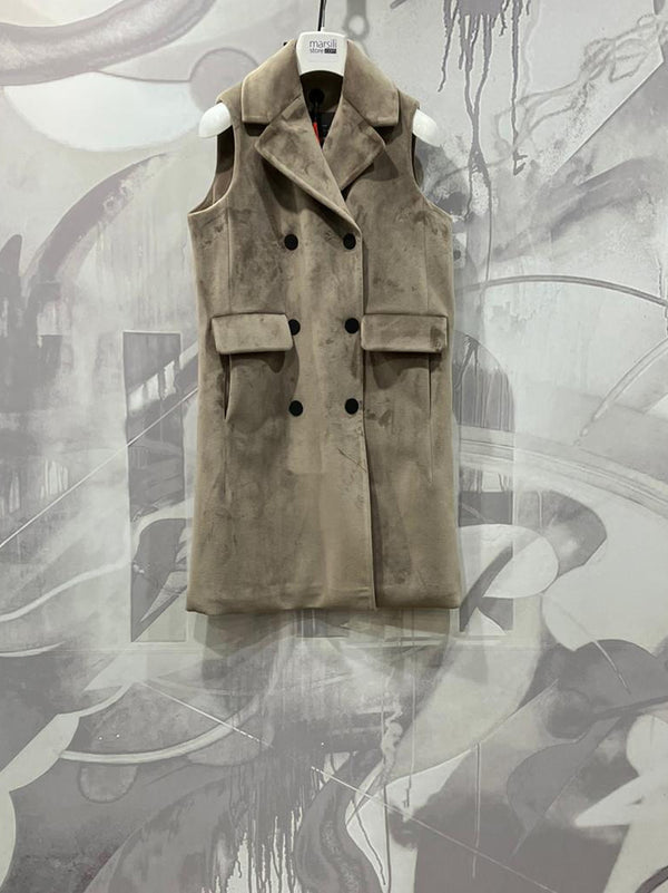 RRD cappotto spamicato welvetgilet Taupe