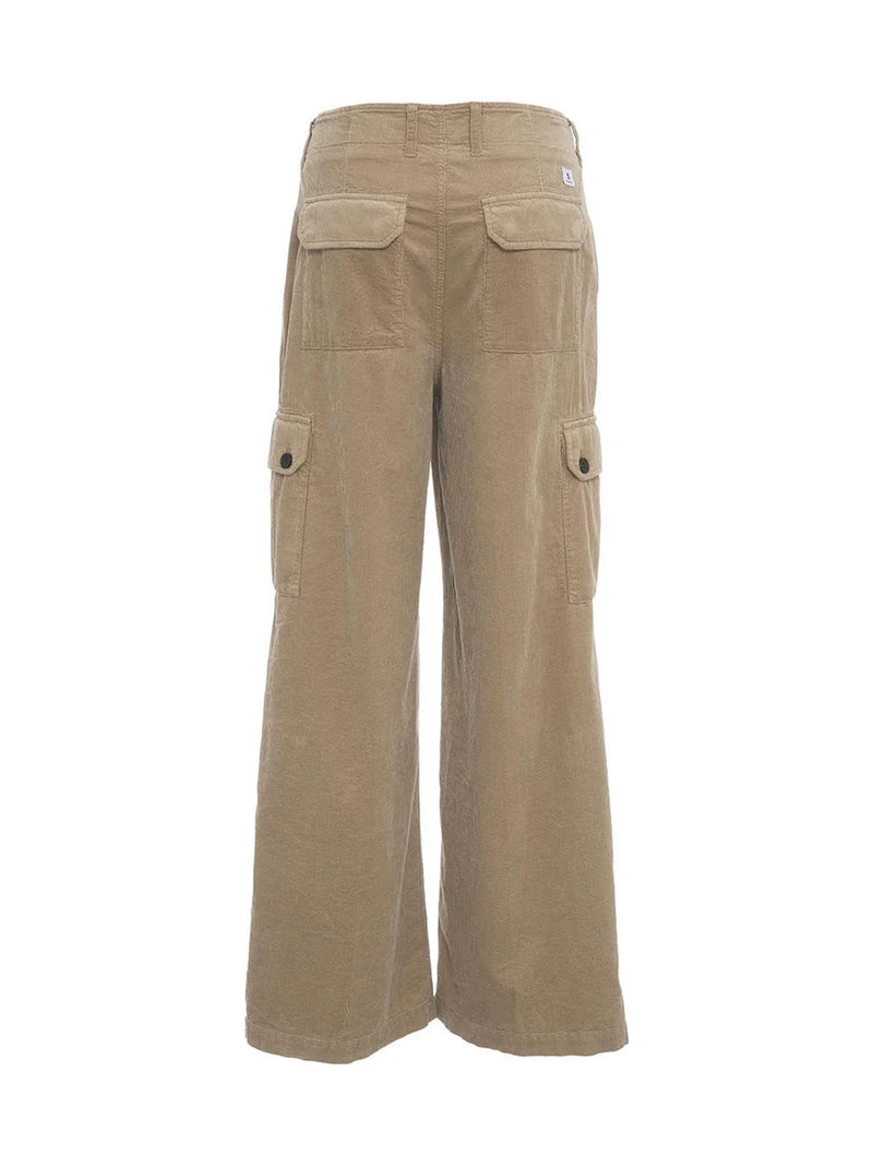 DEPARTMENT 5 PANTALONE CARGO IN VELLUTO CAMEL