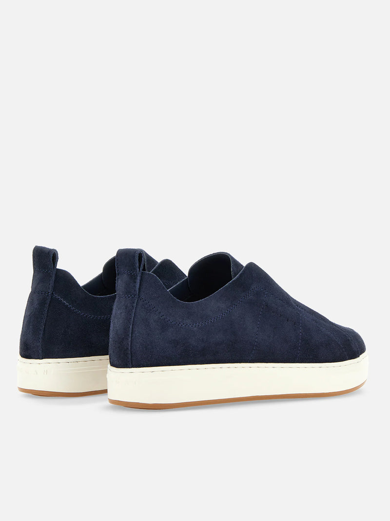 HOGAN SLIP ON SUEDE BLU