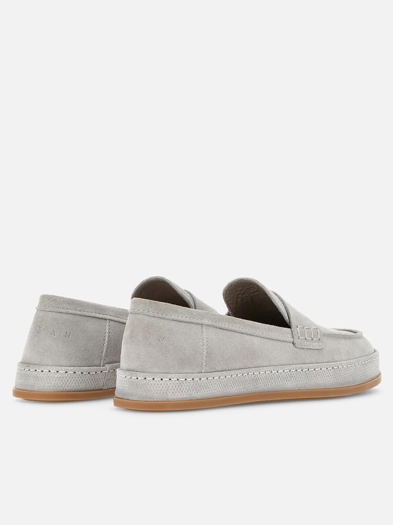 HOGAN MOCASSINO SUEDE TORTORA