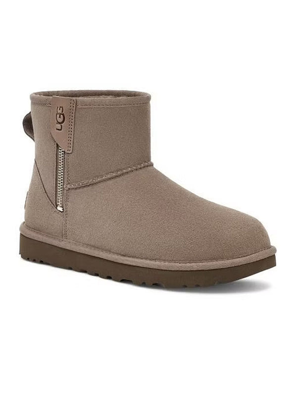 UGG STIVALI CLASSIC MINI BAILEY ZIP MARRONE