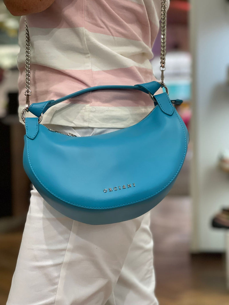 ORCIANI borsa dumpling Azzurro