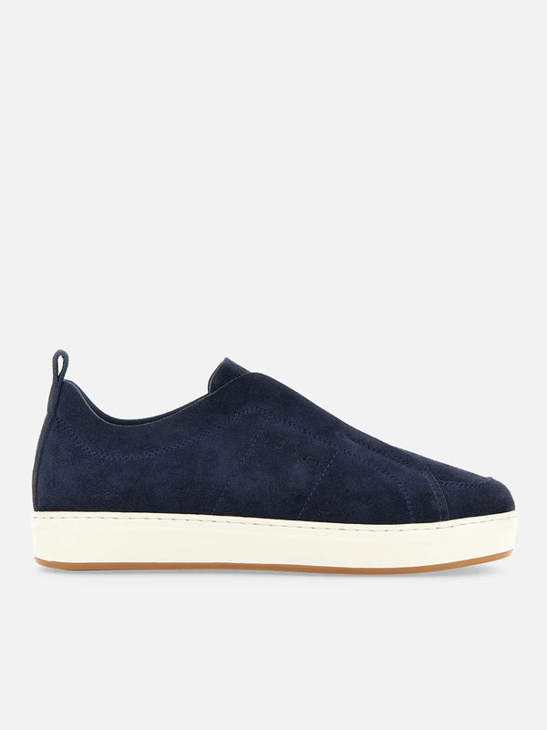 HOGAN SLIP ON SUEDE BLU