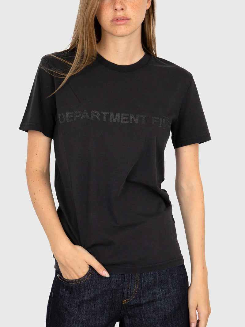 DEPARTMENT 5 T-SHIRT LOGO FRONTALE ANTRACITE