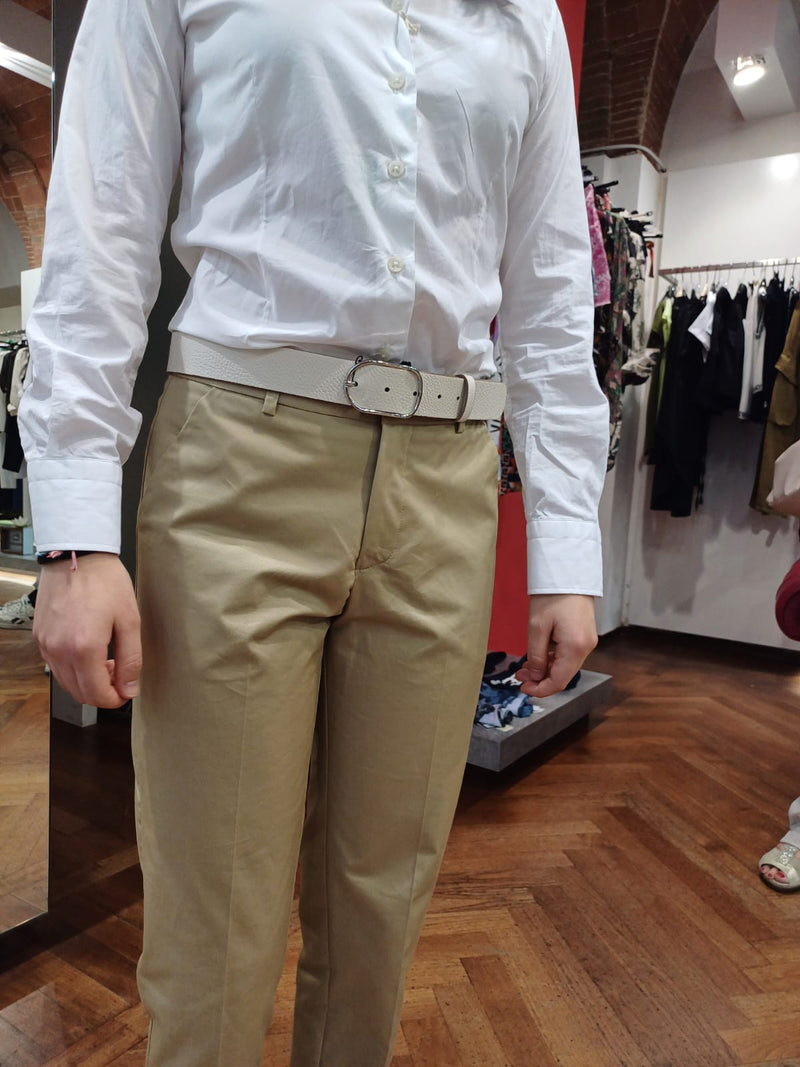 1978 pantalone sigaretta rovescia Beige