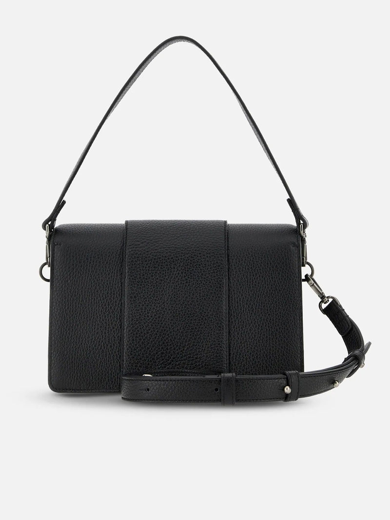 HOGAN BORSA H-BAG PELLE MARTELLLATA NERO