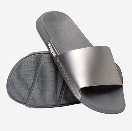 havaianas SLIDE METAL414713135445178STEEL GREY