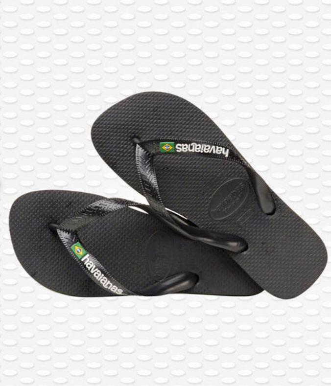 havaianas BRASIL LOGO 41108501069BLACK\BLACK