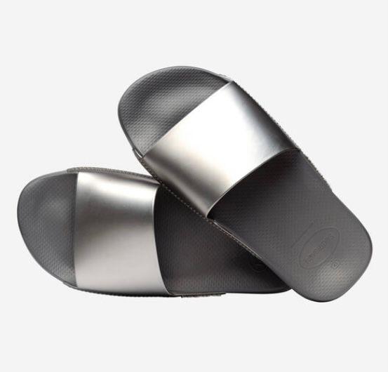 havaianas SLIDE METAL414713135445178STEEL GREY